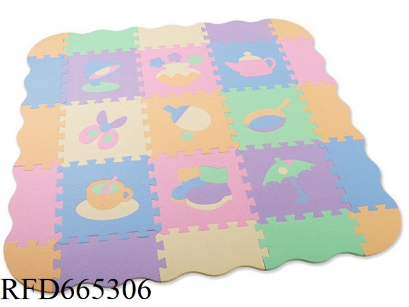 EVA JIGSAW FLOOR MAT 9 LARGE VASES + PERIPHERAL EDGE (CPC)