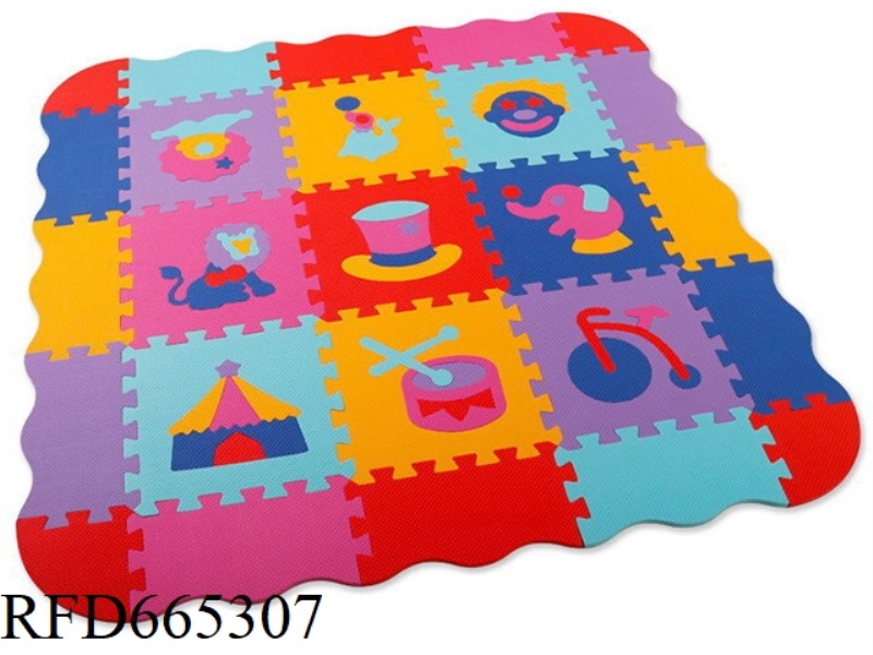 EVA JIGSAW MAT 9 LARGE PIECES OF CIRCUS + PERIMETER (CPC)