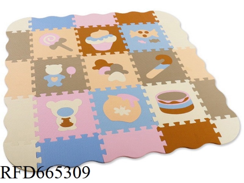 EVA JIGSAW MAT 9 LARGE PIECES OF CANDY + EDGE (CPC)