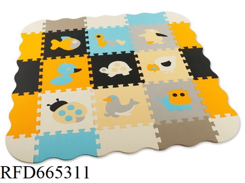 EVA JIGSAW MAT 9 LARGE ANIMALS 4+ PERIPHERAL EDGE (CPC)