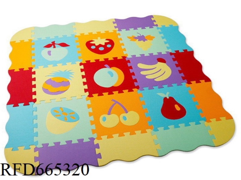 EVA JIGSAW MAT 9 PIECES OF FRUIT + EDGE (CPC)