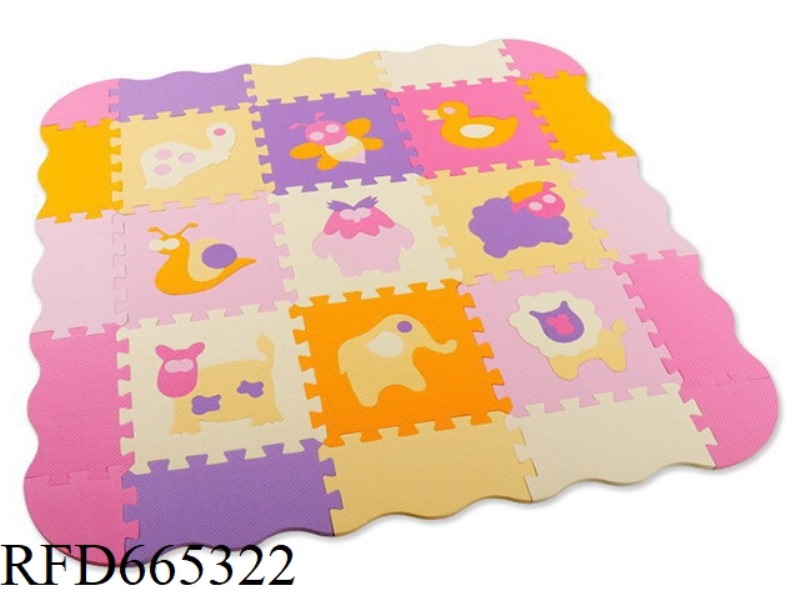 EVA JIGSAW MAT 9 LARGE ANIMALS 2+ PERIPHERAL EDGE (CPC)