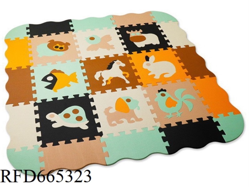 EVA JIGSAW MAT 9 LARGE ANIMALS + BORDER (CPC)