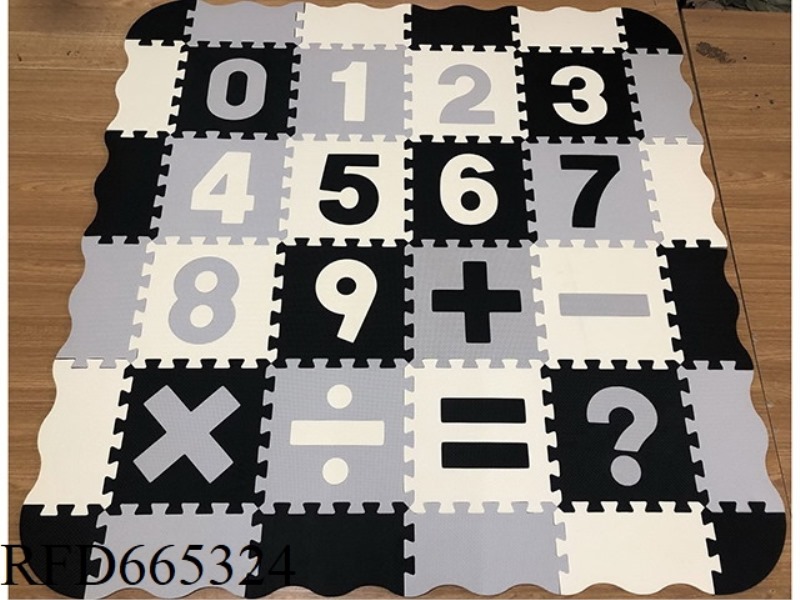 EVA JIGSAW MAT 16 LARGE NUMBER SYMBOLS + BORDER (CPC)