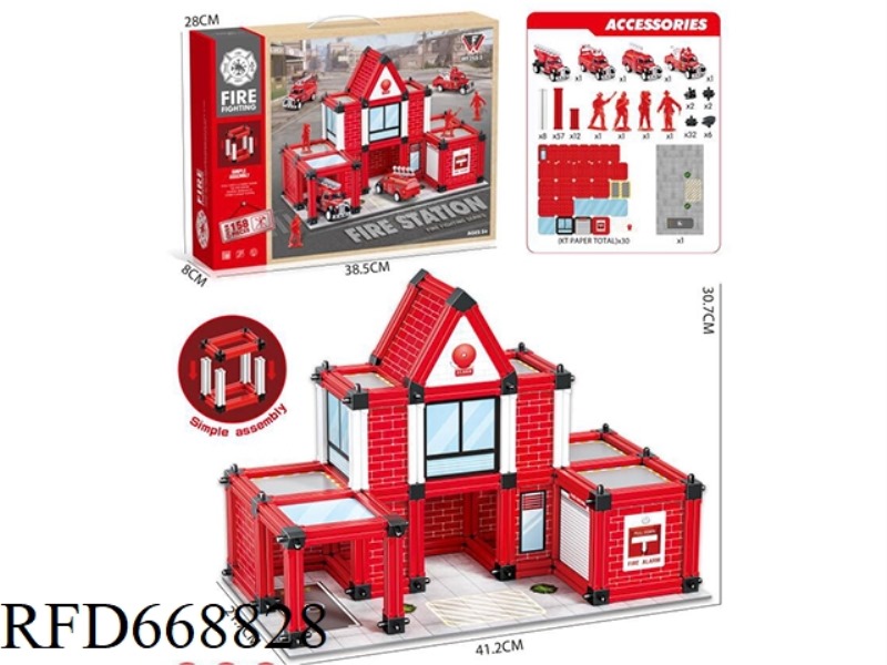 FIRE-FIGHTING AND EDUCATIONAL WOODEN HOUSE