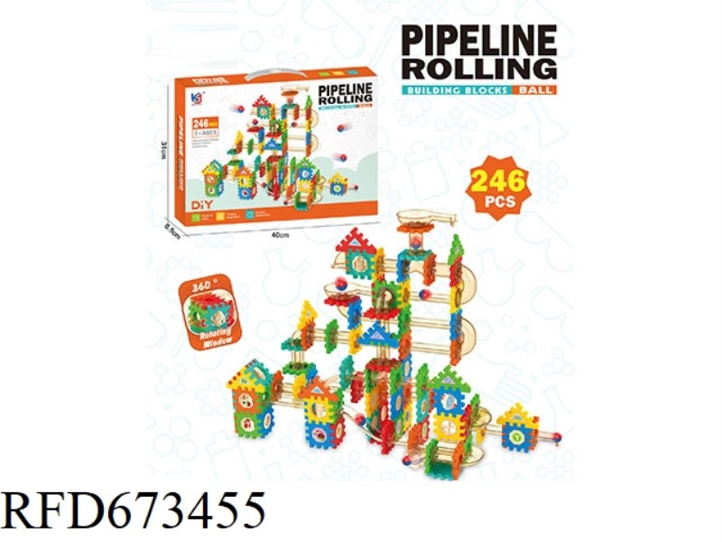 BALL TRACK BUILDING BLOCKS (246PCS)