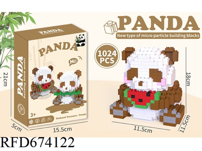 PANDA EATING WATERMELON 1024PCS
