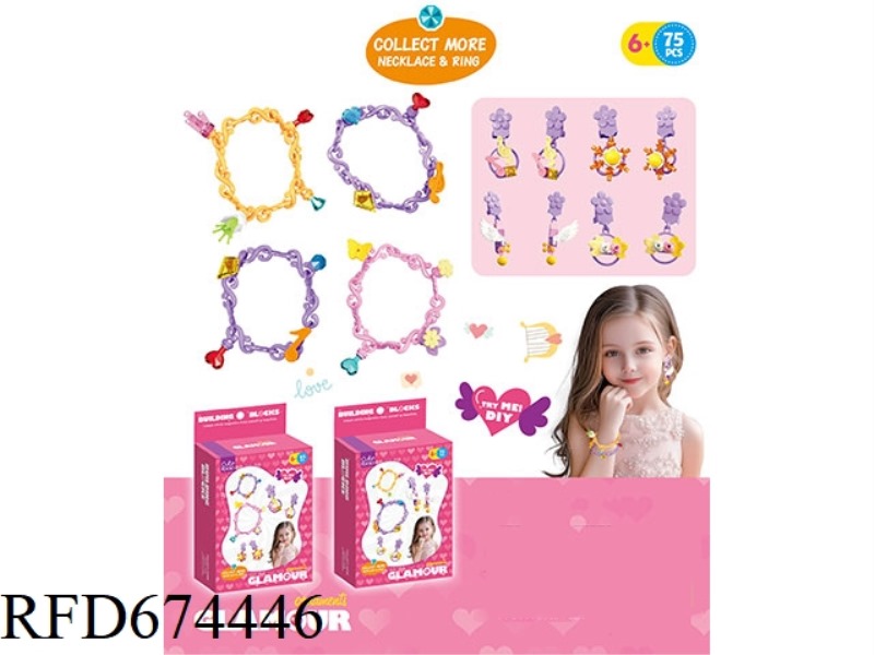 DIY SMALL GRANULAR BUILDING BLOCK EARRINGS WITH BRACELETS
