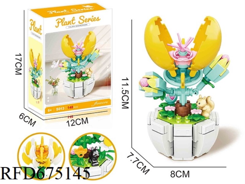 148PCS BUILDING BLOCK TULIPS
