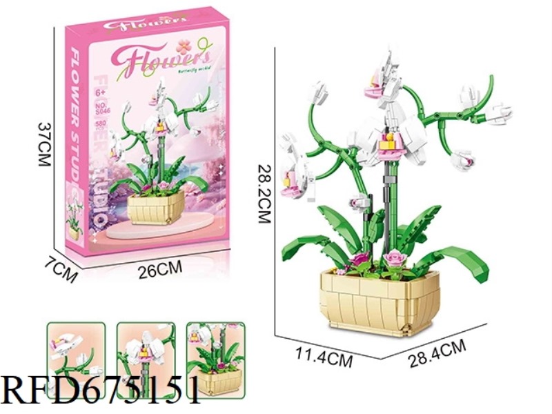 580PCS PHALAENOPSIS BUILDING BLOCKS