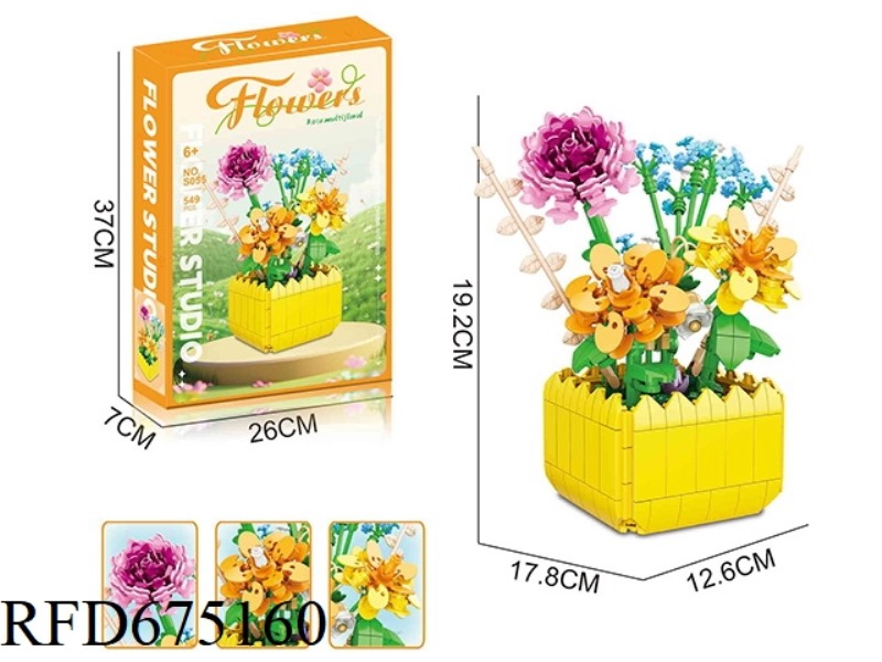 549PCS BUILDING BLOCK ROSES