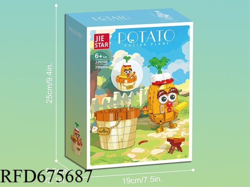 396 PIECES OF POTATO POTTED PLANTS IN THE DECORATIVE SERIES