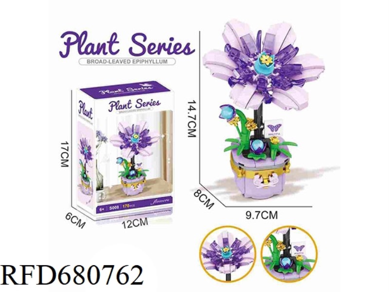 BUILDING BLOCK EPIPHYLLUM 170PCS- FLOWER SERIES
