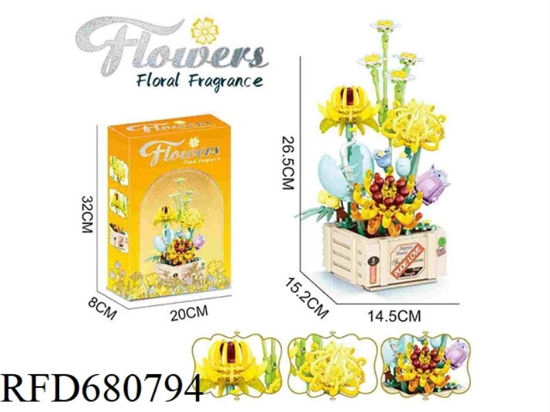 FRAGRANT AND ETHEREAL 579PCS- FLOWER SERIES