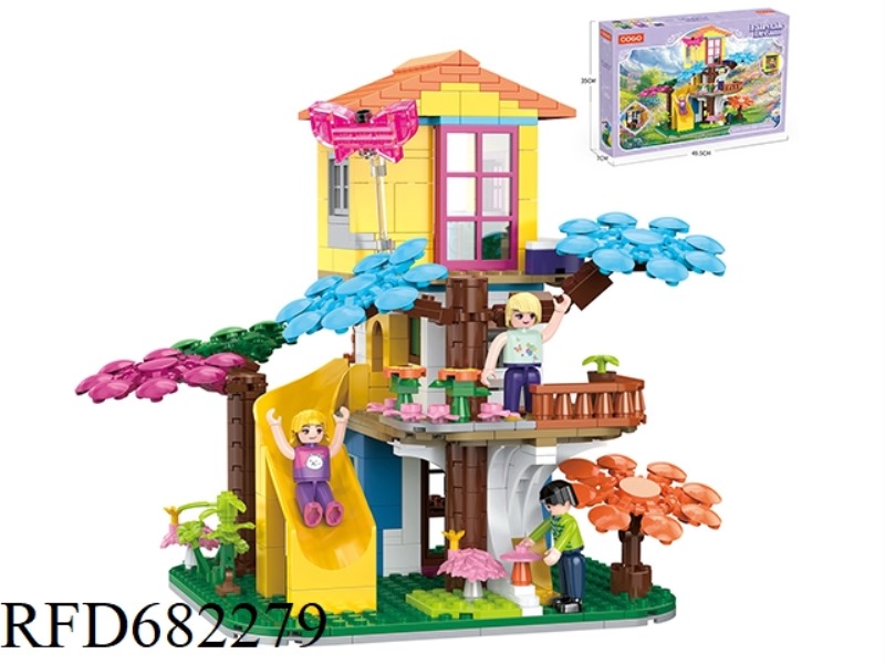 PUZZLE BUILDING BLOCKS/SMALL PARTICLES/SECRET SLIDE HOUSE /644PCS