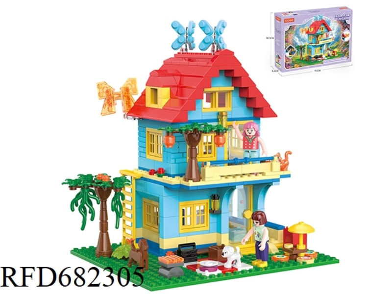 PUZZLE BUILDING BLOCKS/SMALL PARTICLES/WARM SUMMER BUTTERFLY HOUSE /480PCS