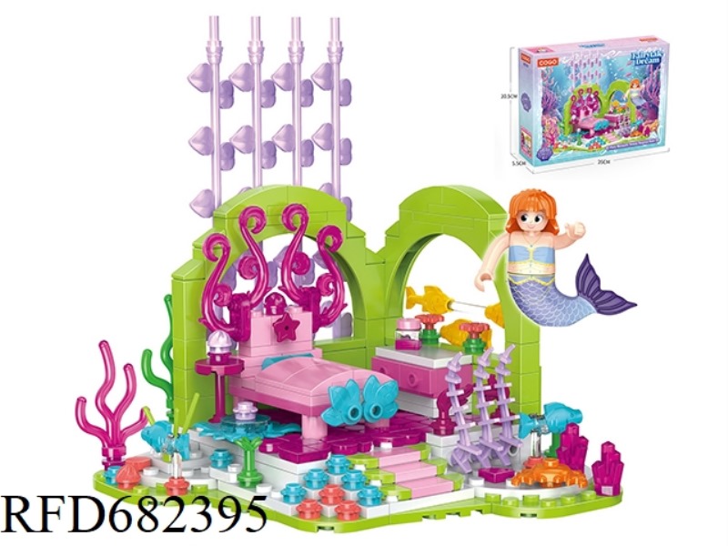 PUZZLE BUILDING BLOCKS/SMALL PARTICLES/MERMAID FAIRY'S DREAMY SEAWEED SUITE /291PCS
