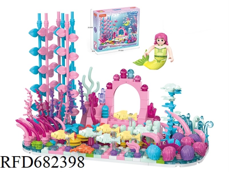 PUZZLE BUILDING BLOCKS/SMALL PARTICLES/CORAL FAIRYLAND OF THE MERMAID FAIRY /366PCS
