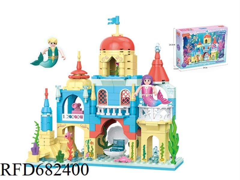PUZZLE BUILDING BLOCKS/SMALL PARTICLES/SECRET PEARL CASTLE /384PCS