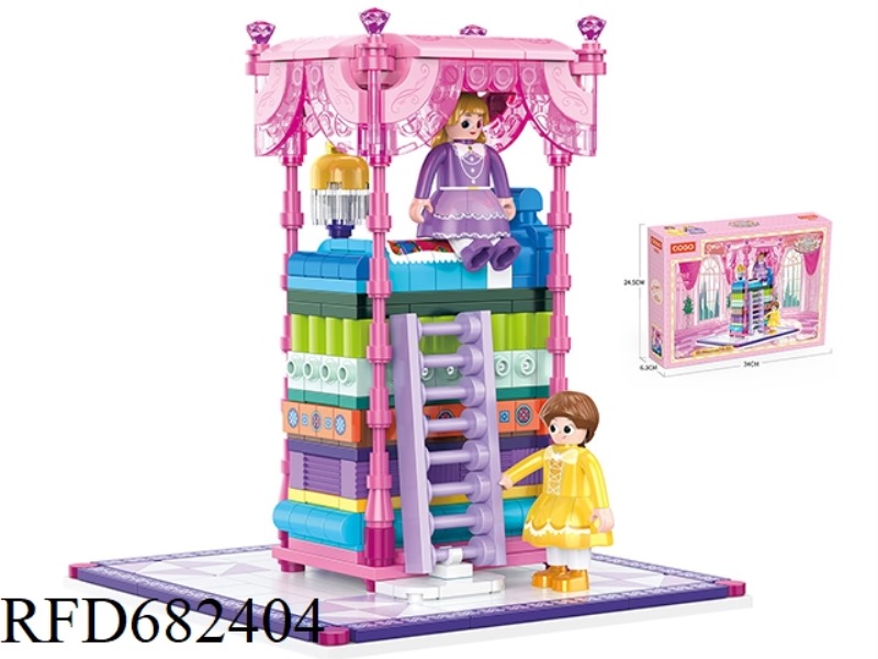 PUZZLE BUILDING BLOCKS/SMALL PARTICLES/FAIRY TALES - PRINCESS PEA /464PCS