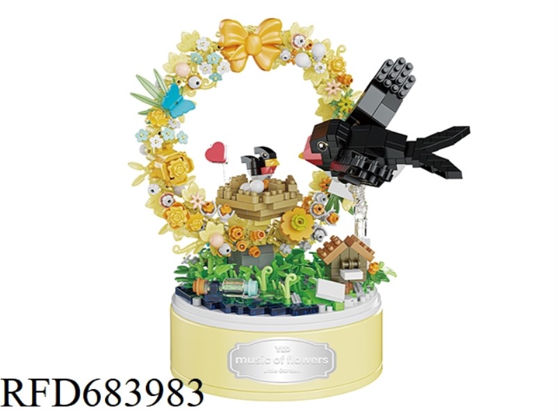 SWALLOW MUSIC BOX (ROTATING MUSIC BASE) 723PCS