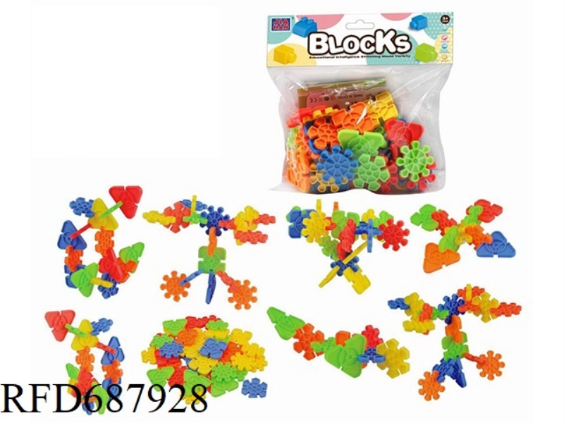 SNOWFLAKE BRICKS 40PCS