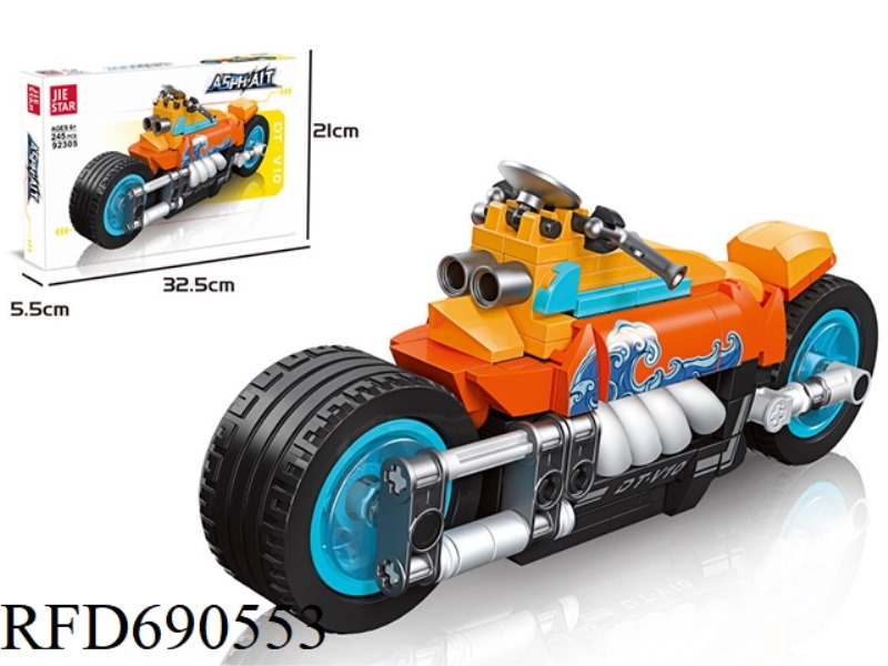 245PCS CAR MODELS MOTORCYCLE SERIES DT V10