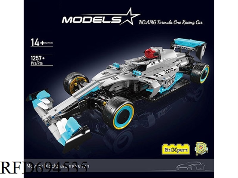 1257PCS MODEL SERIES MERCEDES BENZ F1 FORMULA RACING (ELECTRIC APP VERSION) FULL ENGLISH VERSION