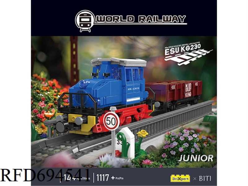 1117PCS WORLD RAILWAY SERIES ESU KG2300 DIESEL LOCOMOTIVE (ELECTRIC POWER EDITION APP VERSION) FULL