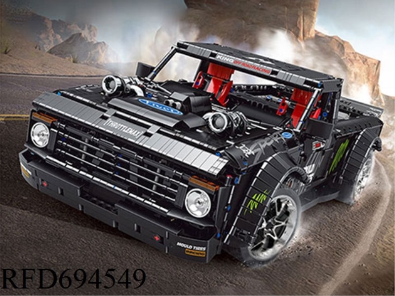 3728PCS CAR MODEL BLACK PICKUP APP VERSION (FULL ENGLISH VERSION)