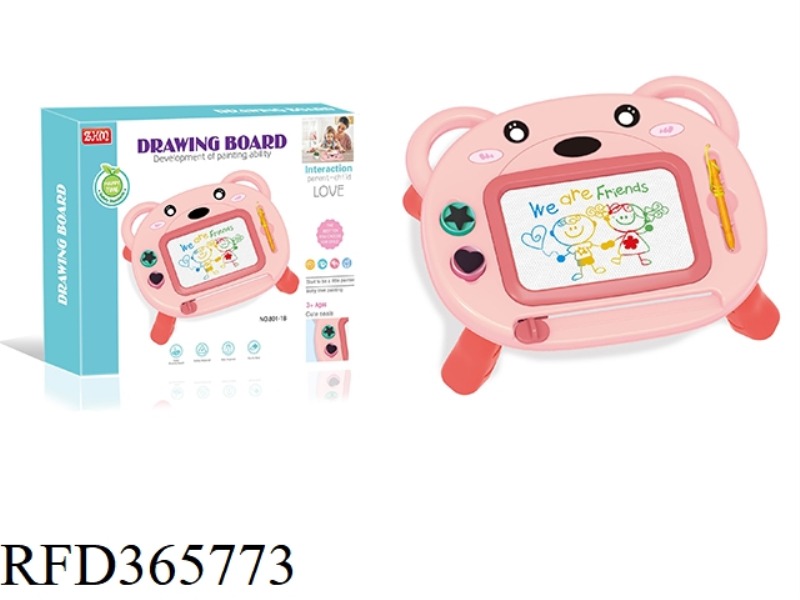 COLOR MAGNETIC SEAL BEAR THREE-IN-ONE DRAWING BOARD TABLE