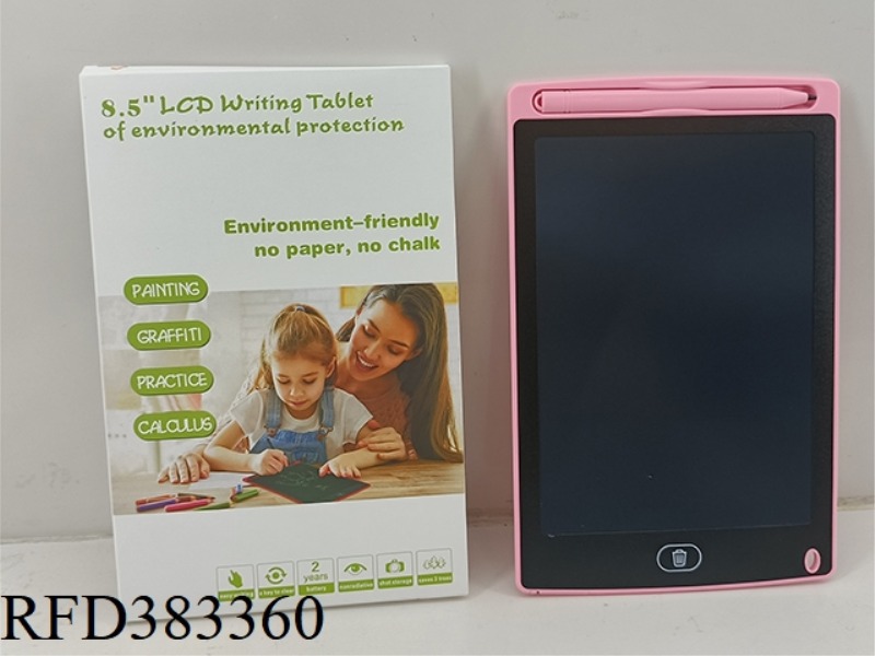 8.5 INCH PINK LCD HANDWRITING BOARD COLOR