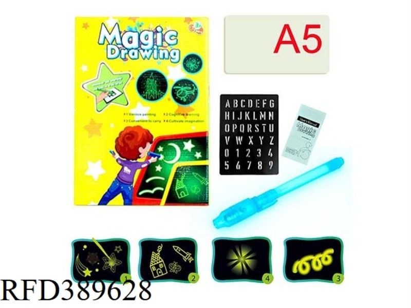 LUMINOUS WRITING BOARD FLUORESCENT DRAWING BOARD (A5) ENGLISH