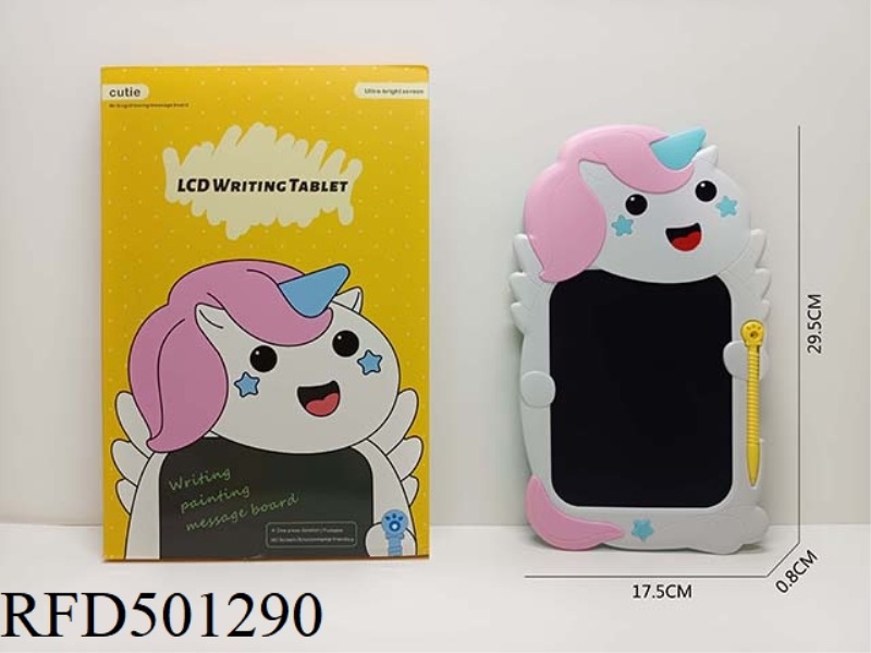 COLOR HANDWRITING 8.5 INCH CARTOON CUTE UNICORN TABLET