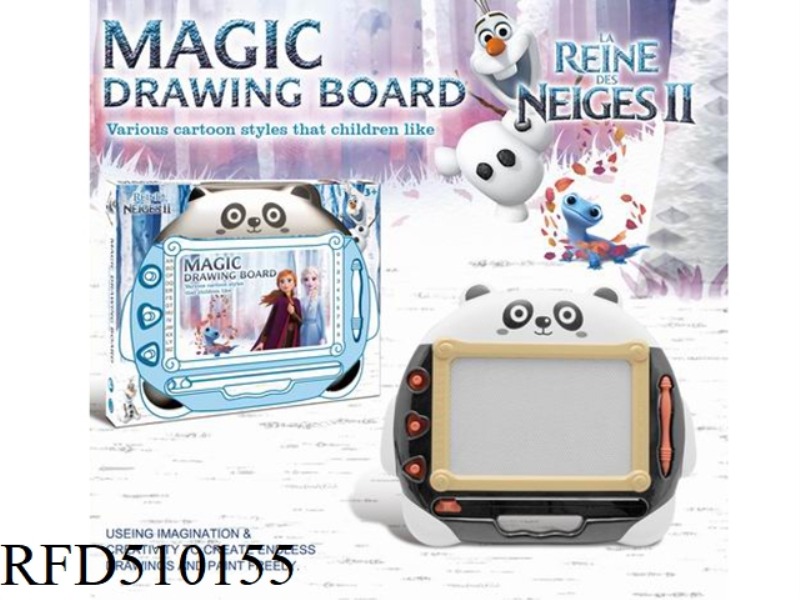 FROZEN PANDA MAGNETIC BLACK AND WHITE WRITING PAD