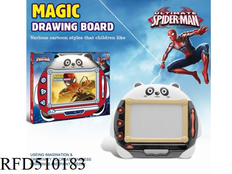 SPIDER-MAN PANDA MAGNETIC BLACK AND WHITE WRITING PAD