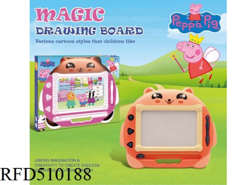 PEPPA PIG FOX MAGNETIC BLACK AND WHITE WRITING PAD