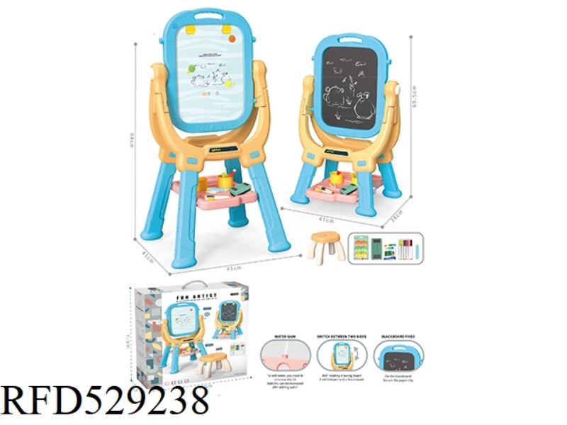 VERTICAL 3-IN-1 SUPPORT DRAWING BOARD (LONG LEG + SHORT LEG + CHAIR)