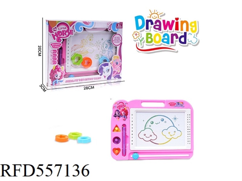 COLORED PONY DRAWING BOARD