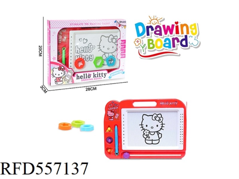 MONOCHROME KT CAT DRAWING BOARD