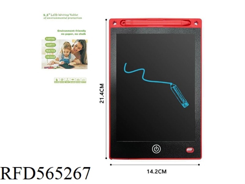 8.5 INCH MONOCHROME DRAWING BOARD BRIGHT RED