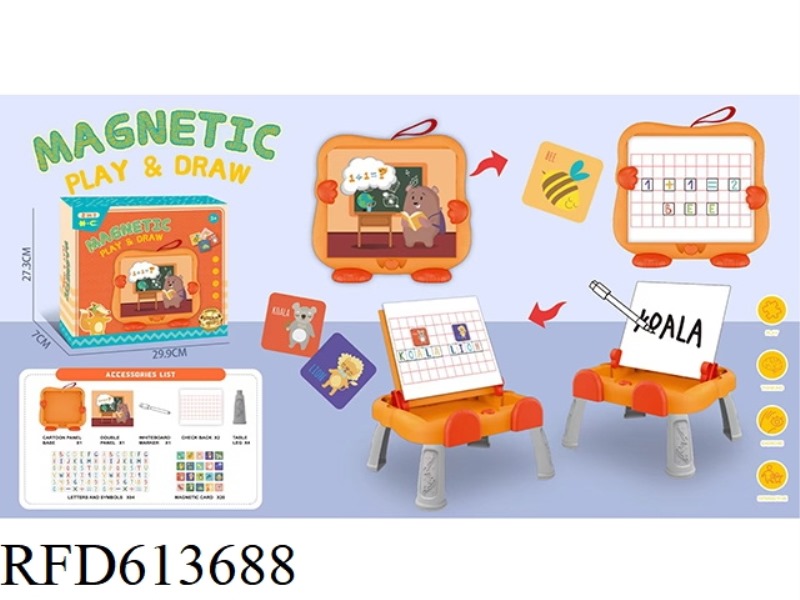 NUMBERS. ENGLISH MAGNETIC PUZZLE WRITING BOARD