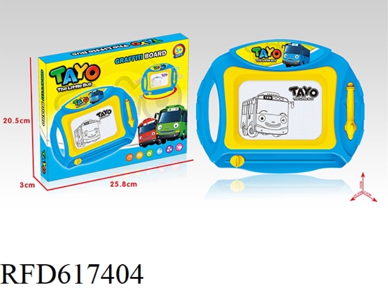 SMALL TAYO BLACK MAGNETIC WRITING PAD