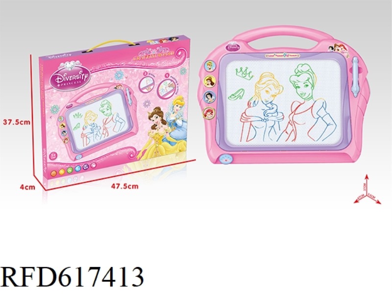 OVERSIZED (PRINCESS) COLOR MAGNETIC WRITING PAD