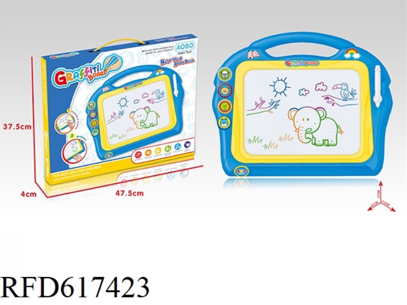OVERSIZED CARTOON ANIMAL COLOR MAGNETIC WRITING PAD