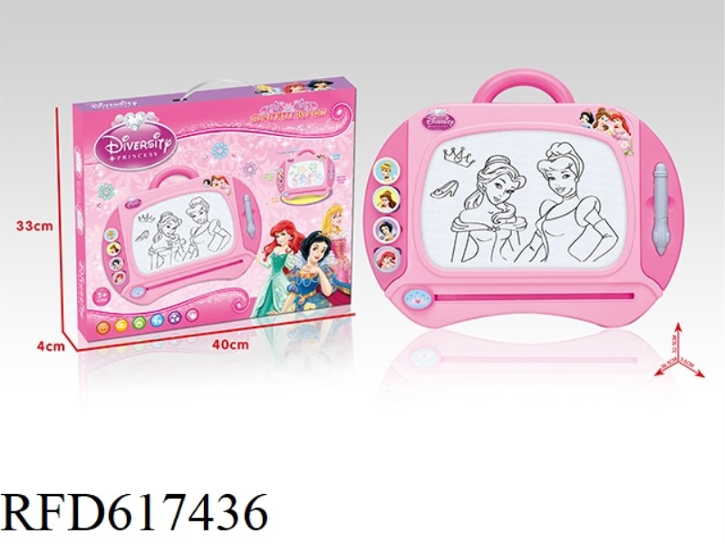 LARGE (PRINCESS) BLACK MAGNETIC WRITING PAD