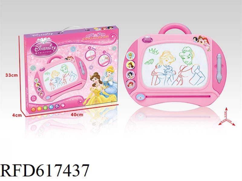 LARGE (PRINCESS) COLOR MAGNETIC WRITING PAD