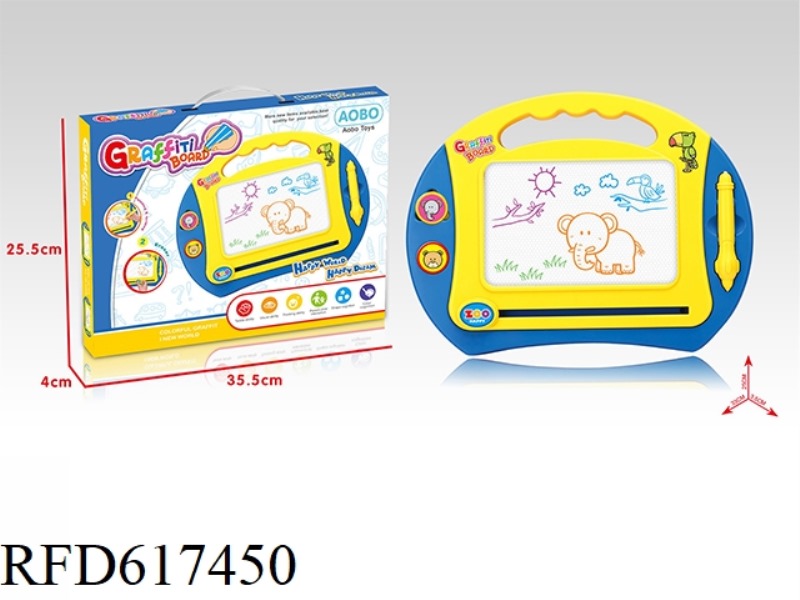 MEDIUM CARTOON ANIMAL COLOR MAGNETIC WRITING PAD