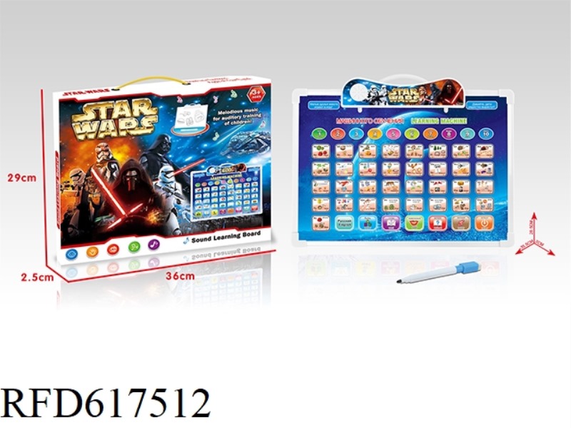 (STAR WARS) ENGLISH + RUSSIAN BILINGUAL AUDIO LEARNING ARTBOARD