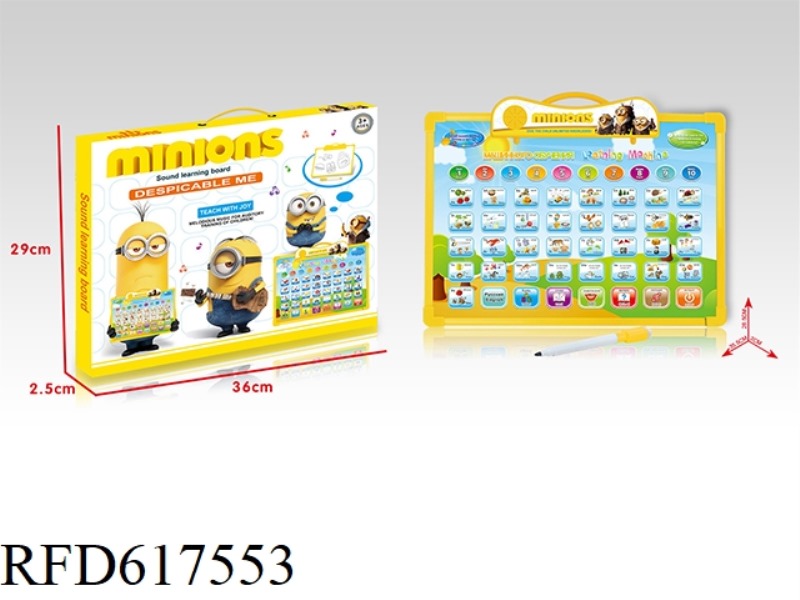 (MINIONS) ENGLISH + RUSSIAN BILINGUAL AUDIO LEARNING DRAWING BOARD